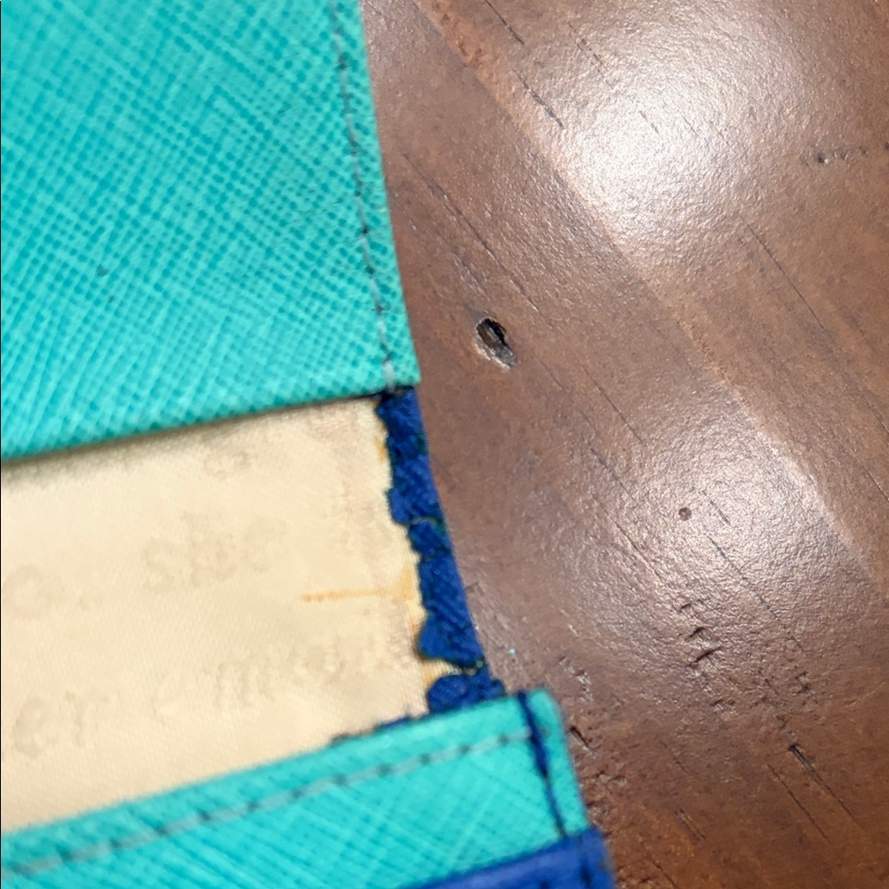 Kate Spade Royal Blue Scalloped Wallet - Picture 7 of 8